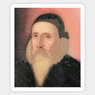 John Dee Portrait | John Dee Artwork 3 Sticker